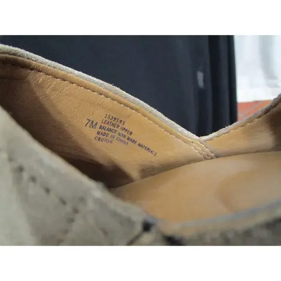 Sofft Gold & Brown Leather Open Side Anke Strap High Heel Booties Women 7 M - Picture 10 of 10